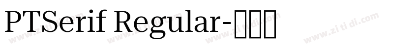 PTSerif Regular字体转换